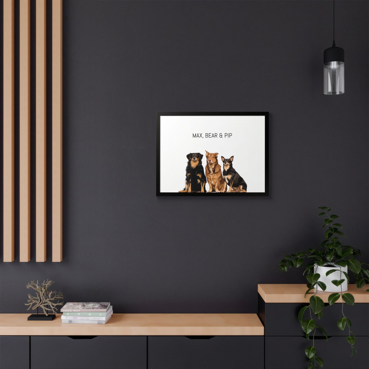 Custom 3 Pet Portrait